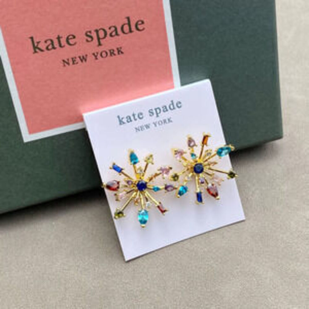 kate spade Colorful CZ Firework Shape Stud Earrings